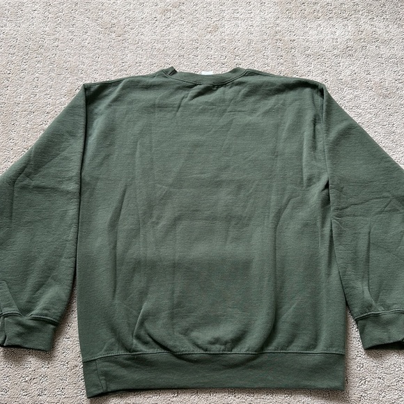 Cute 90s green sweatshirt. Good quality. Really soft on the inside. No stains. - Picture 2 of 3